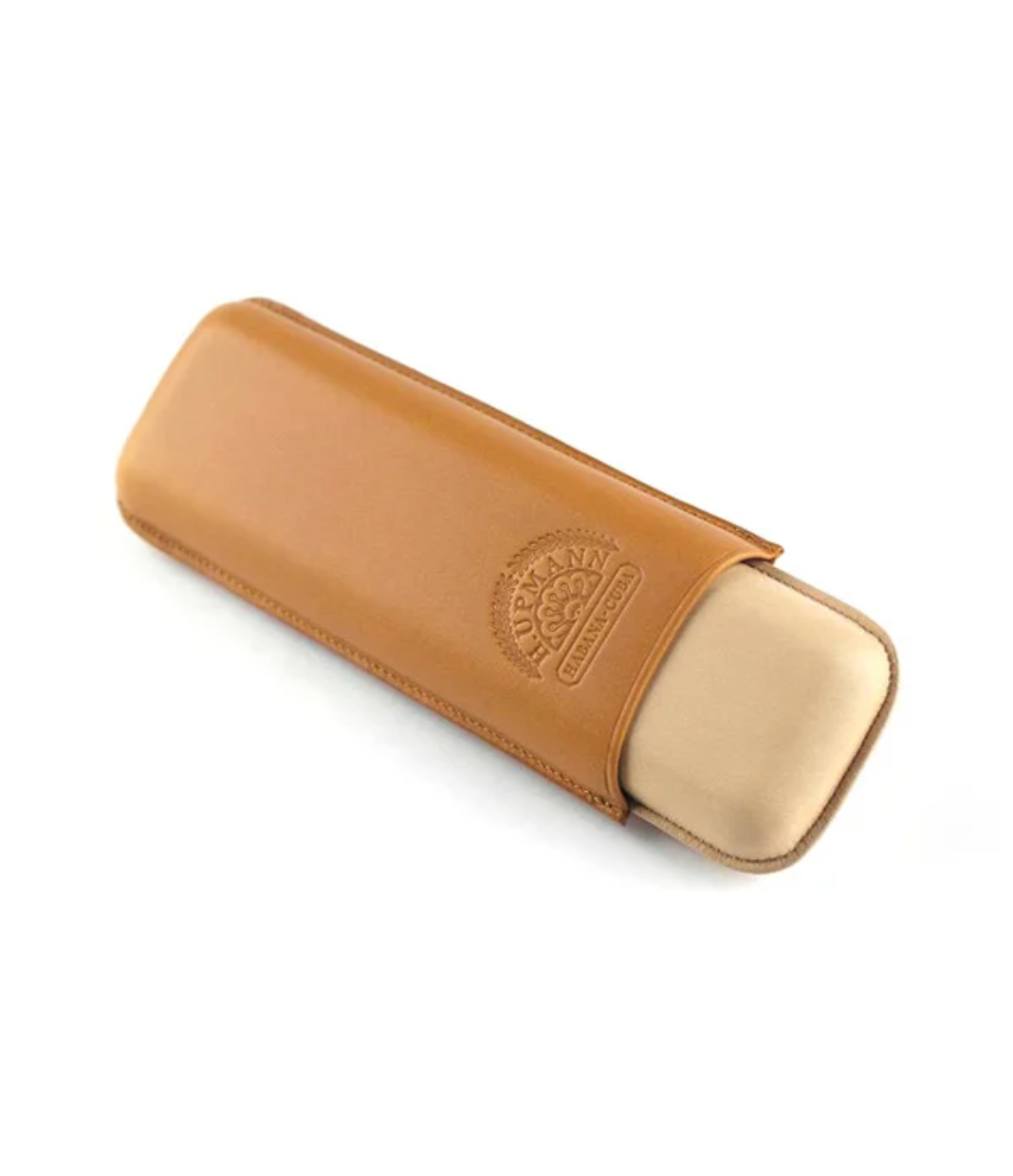 H. Upmann Cowhide Leather Double Cigar Case