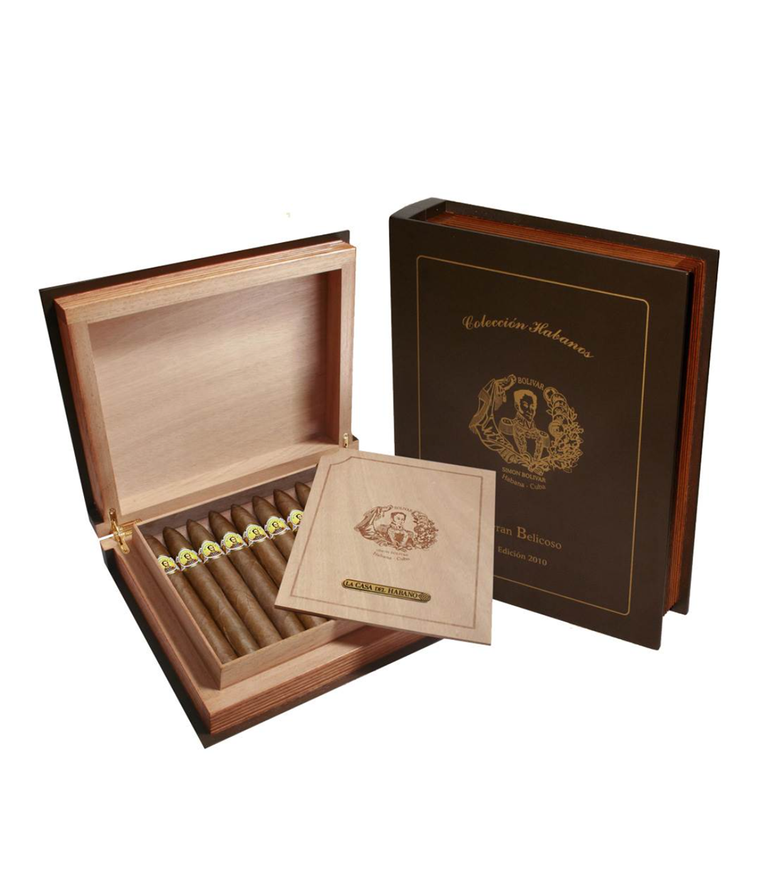 Bolívar Gran Belicoso Collection Habanos 2010 Cigar Box of 20 close-up from AuCigars, premium Cuban cigar