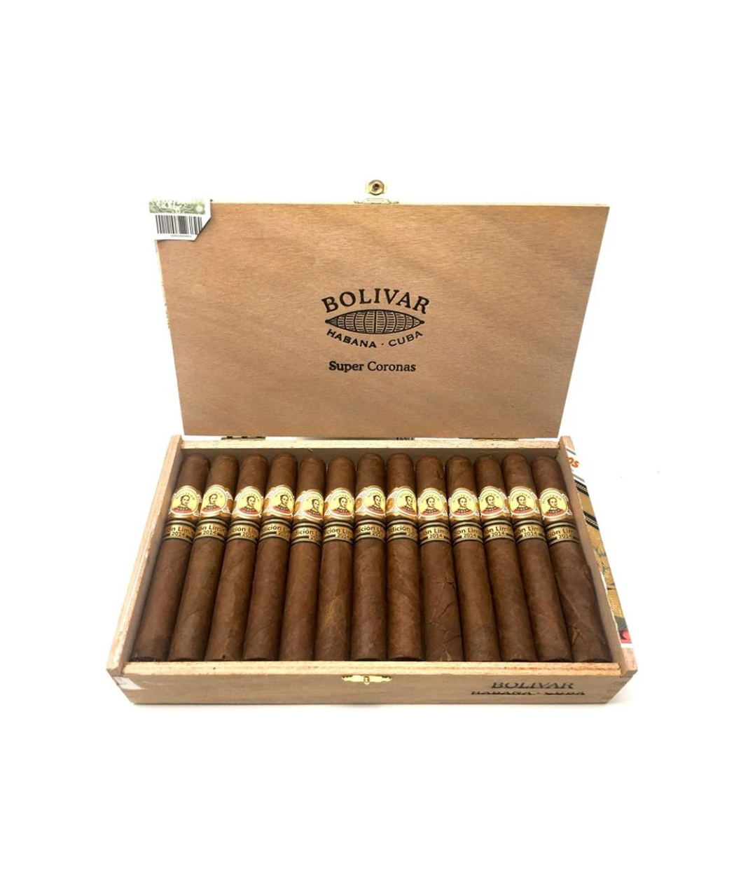 Bolivar Super Corona Limited Edition 2014 Cigar Box of 25 close-up from AuCigars, premium Cuban cigar