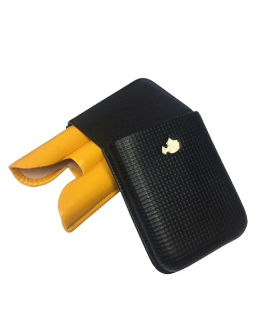 Cohiba Adjustable Leather Double Cigar Case