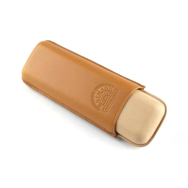 H. Upmann Cowhide Leather Double Cigar Case