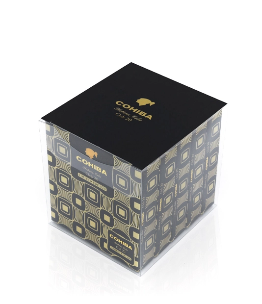 Cohiba Club 2022 Edition Cigar Box of 20 X 5 close-up from AuCigars, premium Cuban cigar
