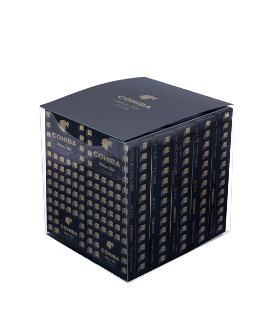 Cohiba Club 2023 Edition Cigar Box of 10 X 10 close-up from AuCigars, premium Cuban cigar