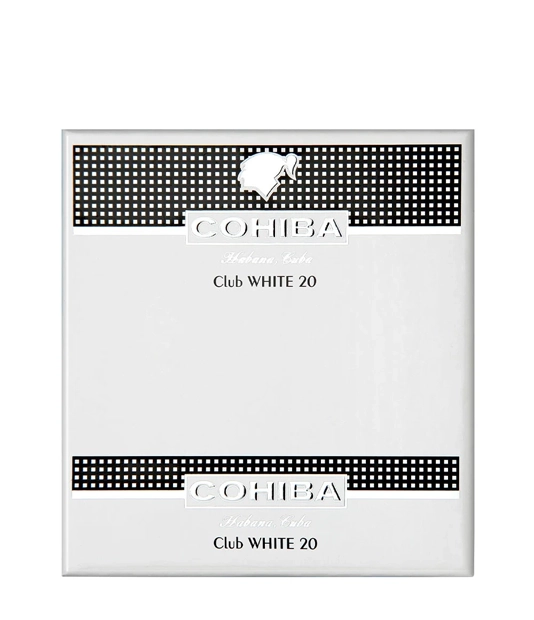 Cohiba Club White 20 Cigar close-up from AuCigars, premium Cuban cigar