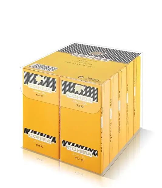 Cohiba Club Cigar Box of 10 X 10 close-up from AuCigars, premium Cuban cigar