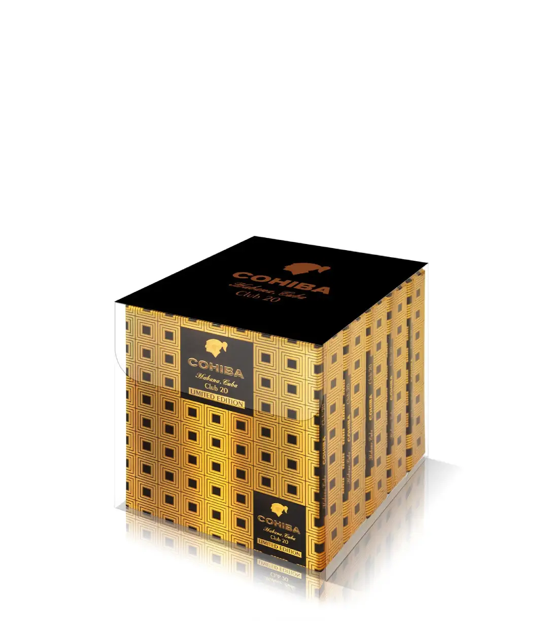 Cohiba Club 2020 Edition Cigar Box of 10 X 10 close-up from AuCigars, premium Cuban cigar