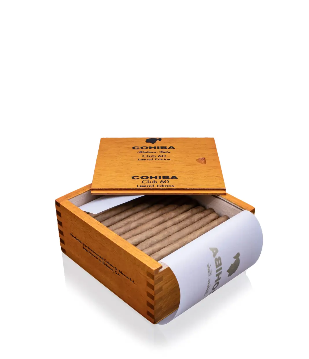 Cohiba Club 2025 Edition Cigar Box of 60 close-up from AuCigars, premium Cuban cigar