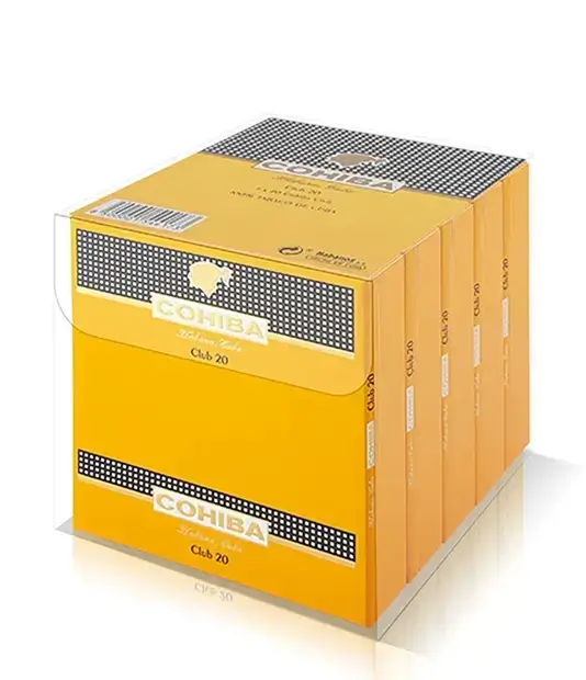 Cohiba Club Cigar Box of 20 X 5 close-up from AuCigars, premium Cuban cigar