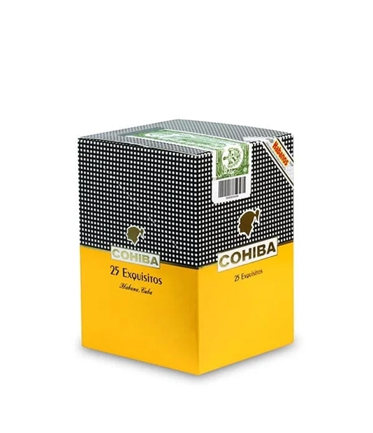 Cohiba Exquisitos C/P Cigar close-up from AuCigars, premium Cuban cigar