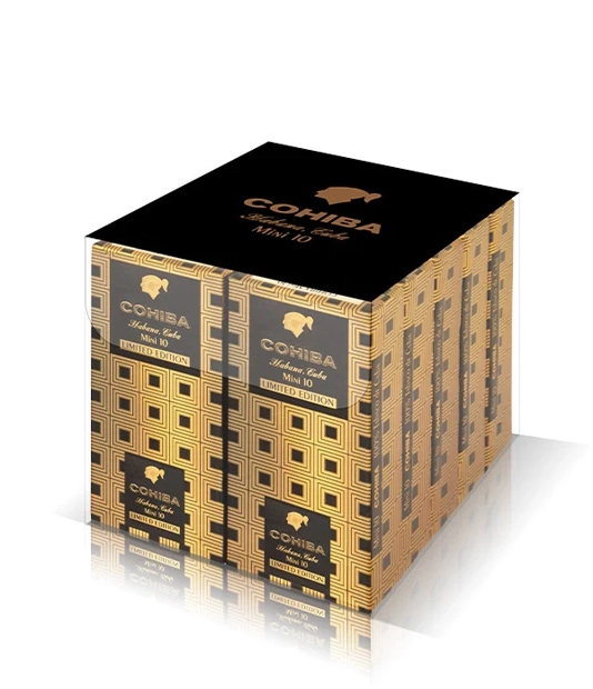 Cohiba Mini 2020 Edition Cigar Box of 10 X 10 close-up from AuCigars, premium Cuban cigar