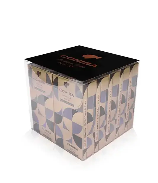 Cohiba Mini 2021 Edition Cigar Box of 10 X 10 close-up from AuCigars, premium Cuban cigar