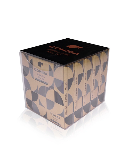 Cohiba Mini 2021 Edition Cigar Box of 20 X 5 close-up from AuCigars, premium Cuban cigar