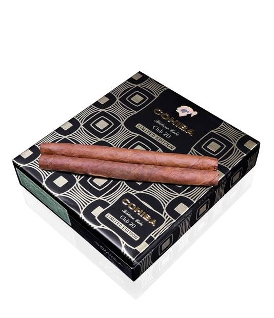 Cohiba Club 2022 Edition Cigar Box of 20 X 5 close-up from AuCigars, premium Cuban cigar