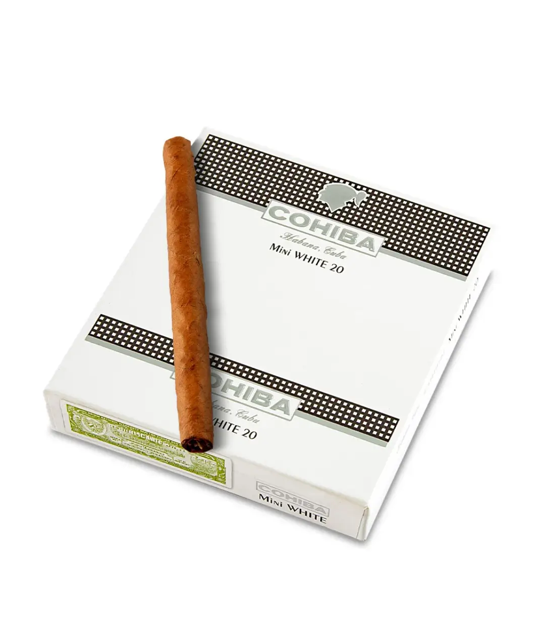 Cohiba Mini White Cigar Box View 2 from AuCigars, premium Cuban cigar