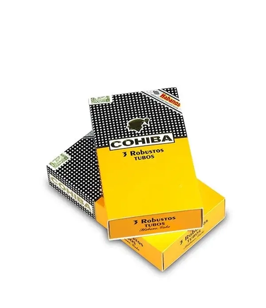 Cohiba Robustos A/T Cigar Box of 15 close-up from AuCigars, premium Cuban cigar