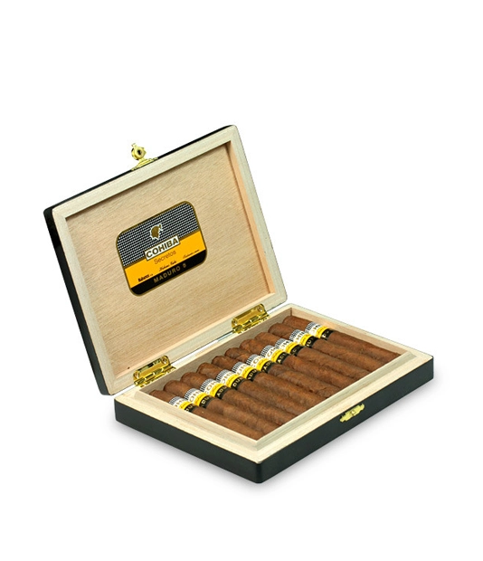 Cohiba Secretos Cigar Box of 10 close-up from AuCigars, premium Cuban cigar