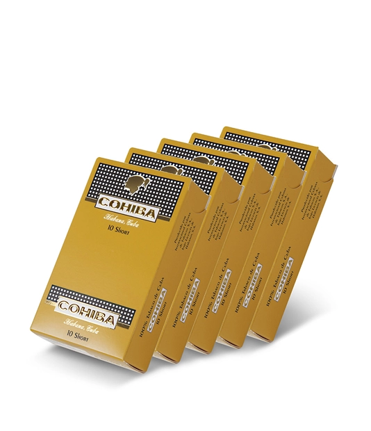 Cohiba Short 50 Cigar Box of 50 close-up from AuCigars, premium Cuban cigar