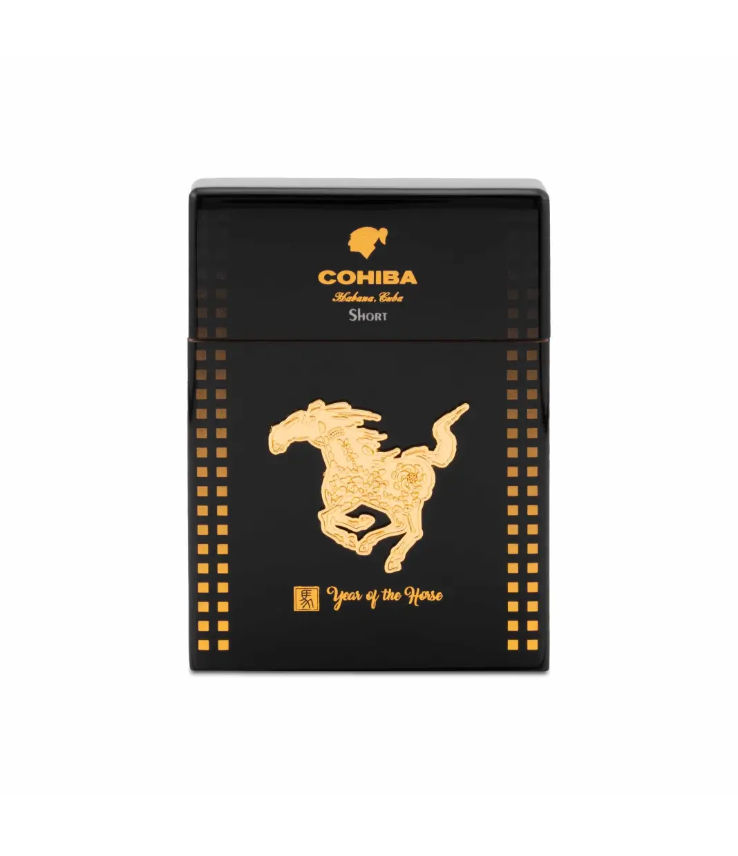 Cohiba Short Year Of The Horse Gold Edition 2026 Number 8888 Cigar Box View 5 from AuCigars, premium Cuban cigar