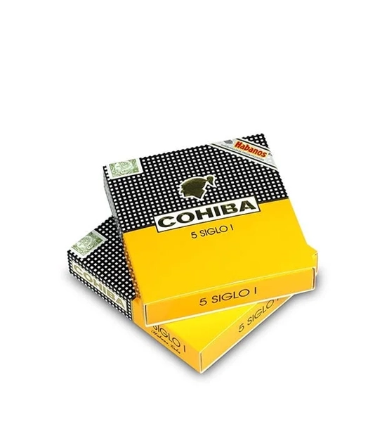 Cohiba Siglo I C/P Cigar Box of 5 X 5 close-up from AuCigars, premium Cuban cigar