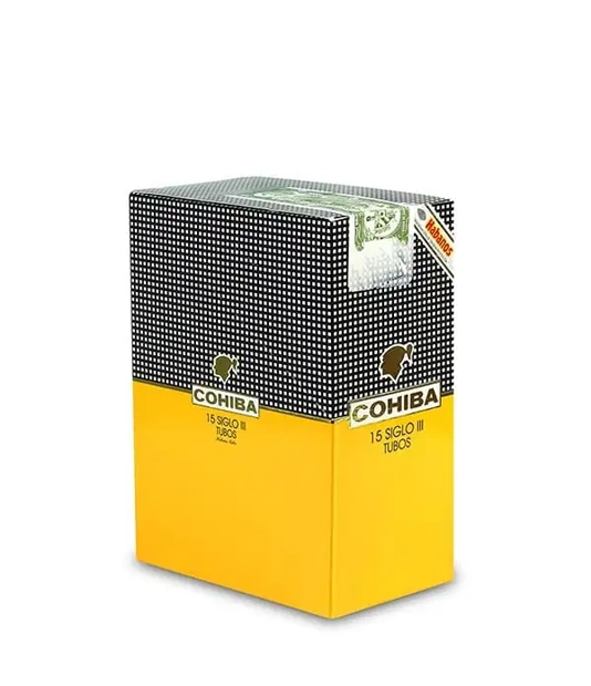 Cohiba Siglo III A/T Cigar Box of 15 close-up from AuCigars, premium Cuban cigar