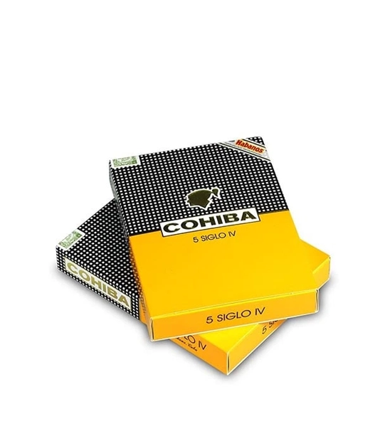 Cohiba Siglo IV C/P Cigar Box of 5 X 5 close-up from AuCigars, premium Cuban cigar