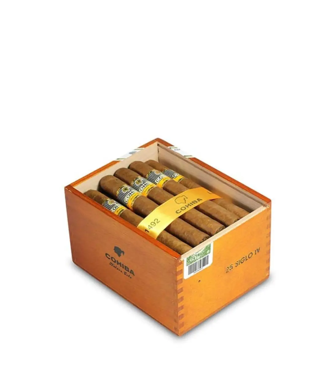 Cohiba Siglo IV 2019 (Vintage) Cigar Box of 25 close-up from AuCigars, premium Cuban cigar
