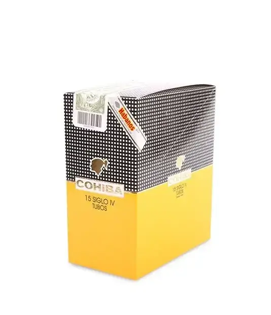 Cohiba Siglo IV 2020 (Vintage) Cigar Box of 15 close-up from AuCigars, premium Cuban cigar