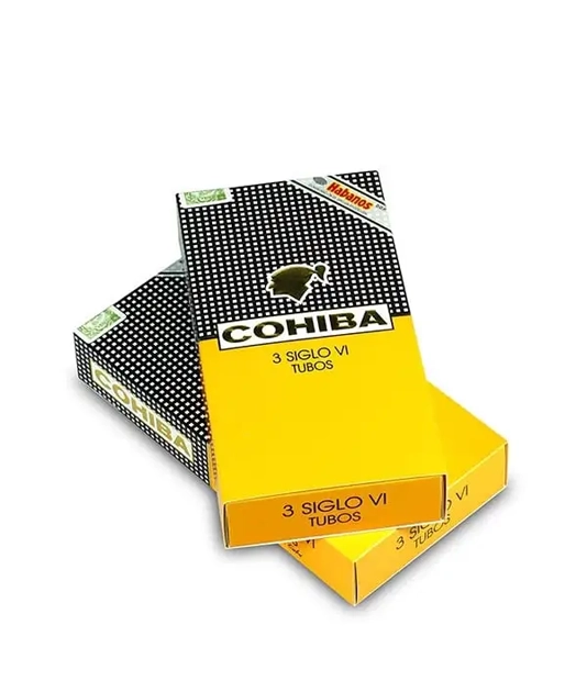 Cohiba Siglo VI A/T Cigar Box of 5 X 3 close-up from AuCigars, premium Cuban cigar