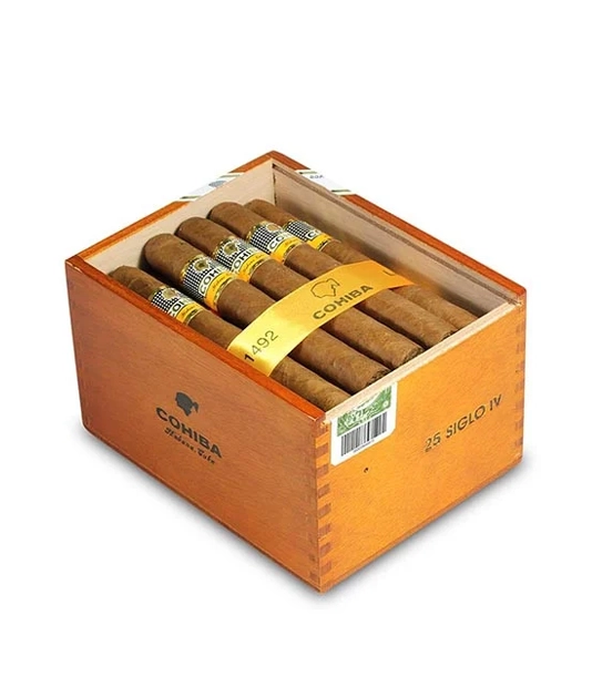 Cohiba Siglo VI Cigar Box of 25 close-up from AuCigars, premium Cuban cigar