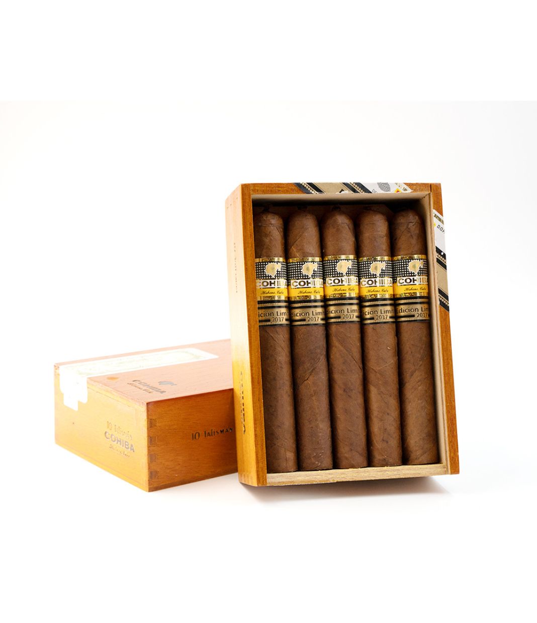 Cohiba Talisman 2017 Limited Edition (Batch 2019) Cigar Box of 10 close-up from AuCigars, premium Cuban cigar