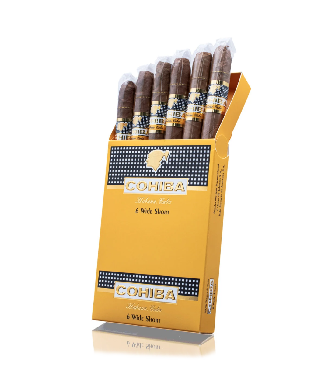 Cohiba Wide Short 30'S Cigar Box of 1 close-up from AuCigars, premium Cuban cigar