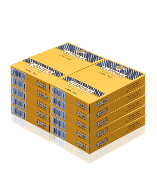 Cohiba Wide Short Cigar Box of 60 close-up from AuCigars, premium Cuban cigar