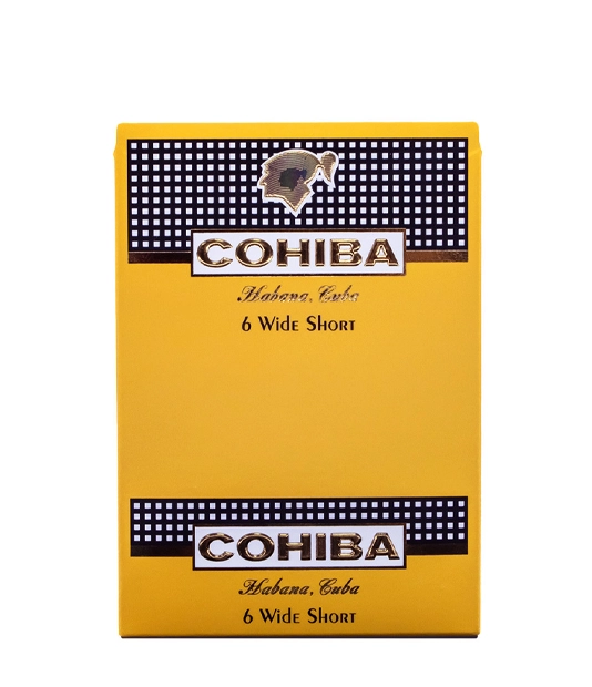 Cohiba Wide Short Cigar close-up from AuCigars, premium Cuban cigar
