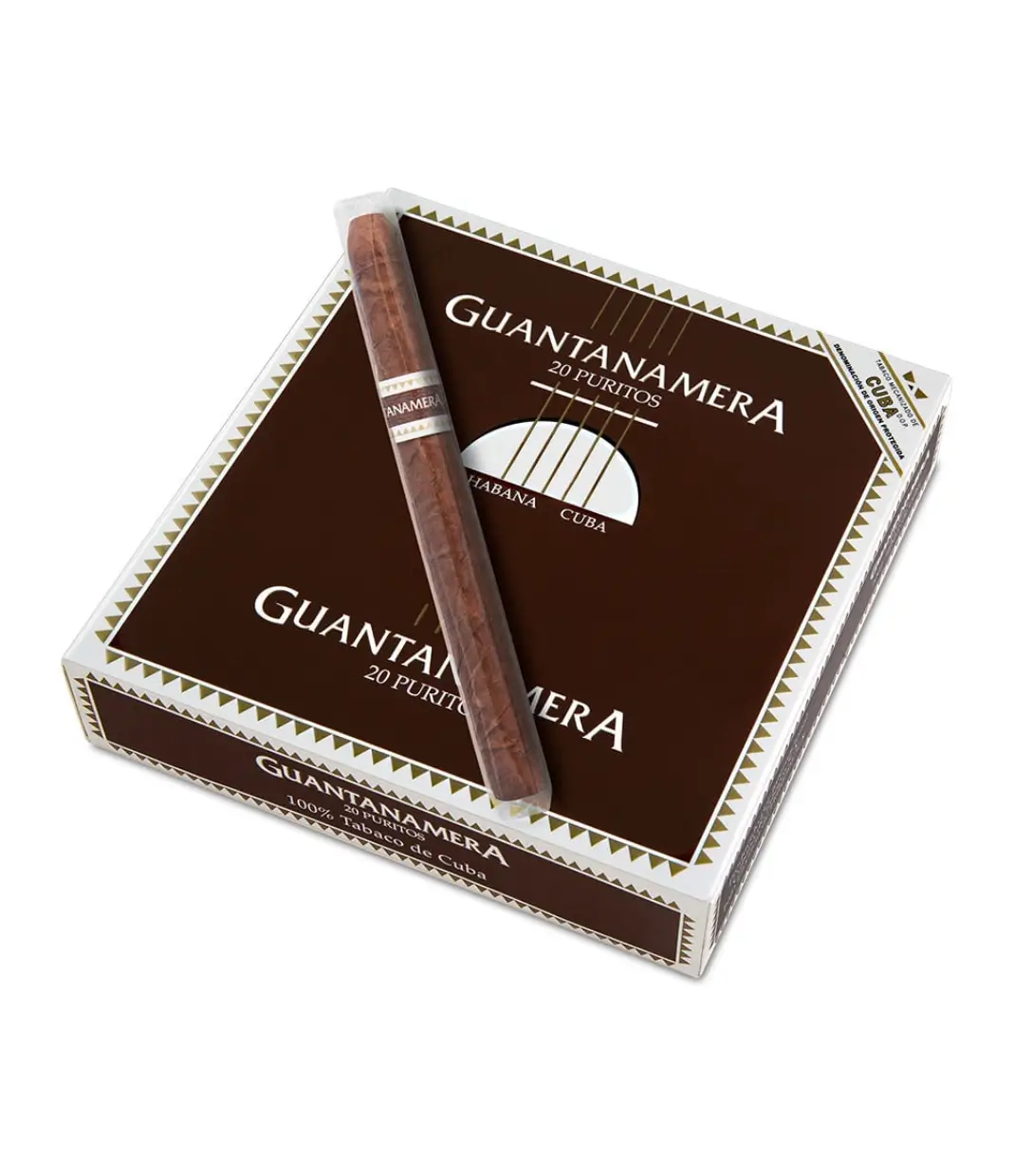 Guantanamera Puritos Cigar Box View 2 from AuCigars, premium Cuban cigar