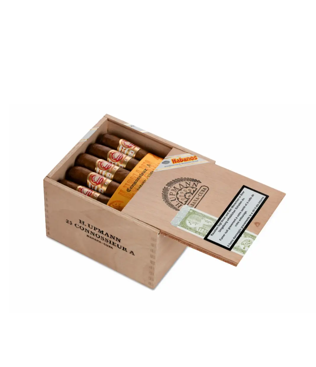 H. Upmann Connossieur 'A' Cigar Box View 2 from AuCigars, premium Cuban cigar