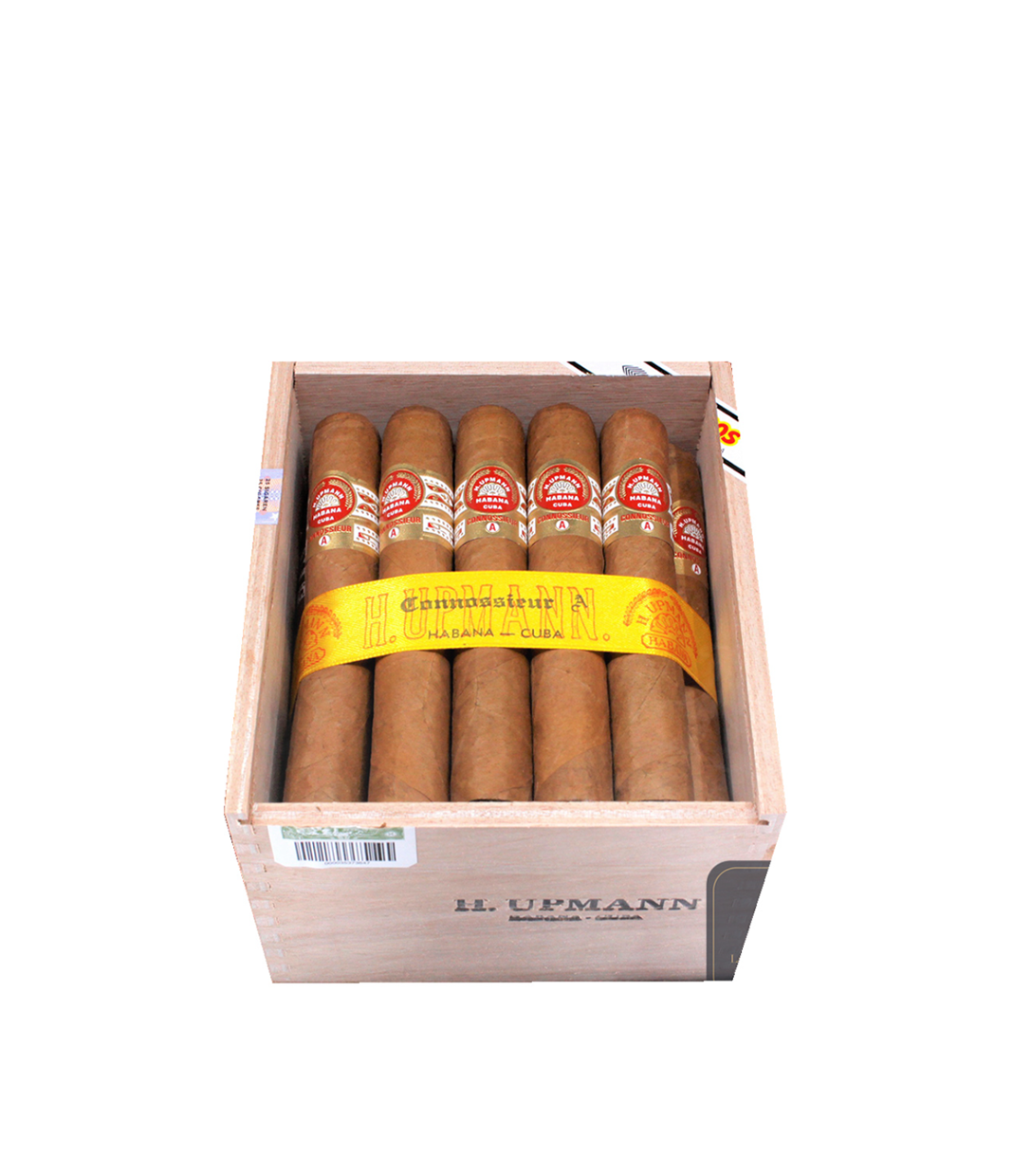 H. Upmann Connossieur 'A'  Cigar Box of 25 close-up from AuCigars, premium Cuban cigar