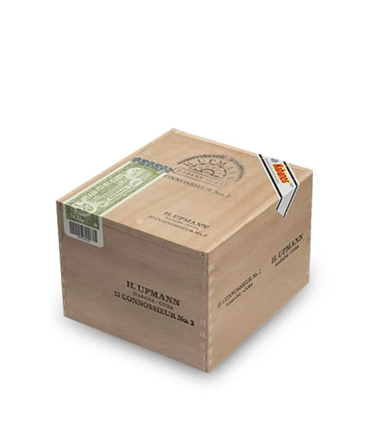 H. Upmann Connoisseur No.2 Cigar Box of 25 close-up from AuCigars, premium Cuban cigar