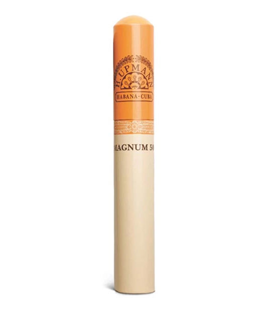 H. Upmann Magnum 50 Tubos C/P Cigar close-up from AuCigars, premium Cuban cigar