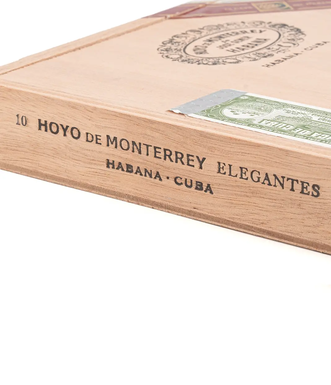 Hoyo de Monterrey Elegantes LCDH Cigar Box View 3 from AuCigars, premium Cuban cigar