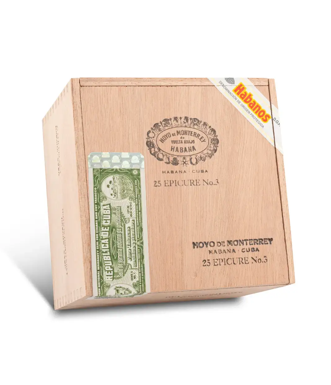 Hoyo De Monterrey Epicure No.3 Cigar Box View 3 from AuCigars, premium Cuban cigar