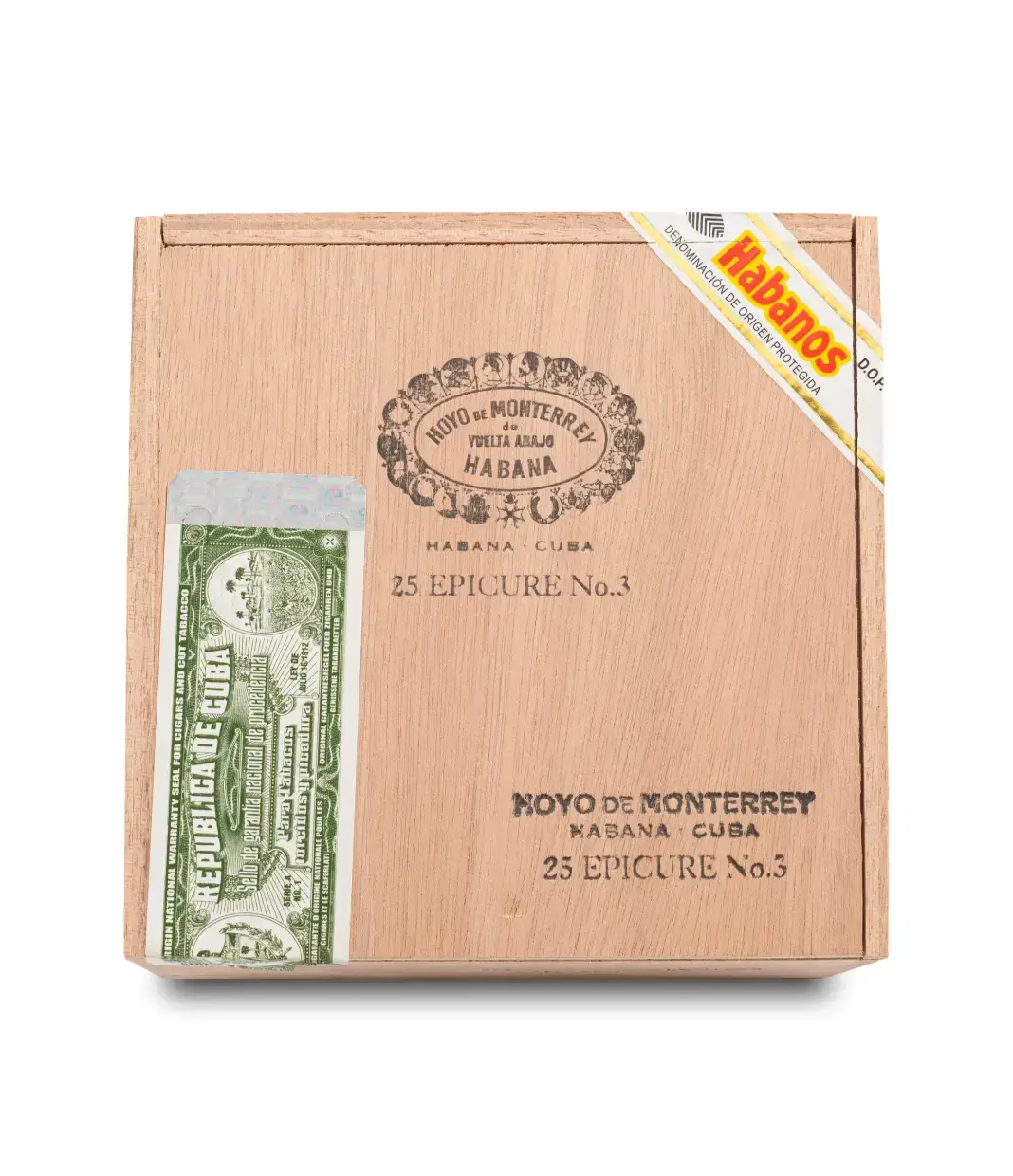 Hoyo De Monterrey Epicure No.3 Cigar Box View 4 from AuCigars, premium Cuban cigar