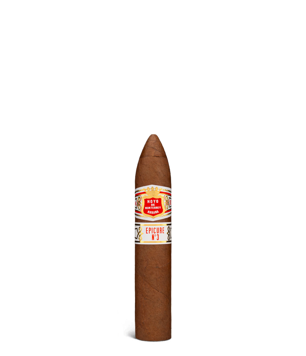 Hoyo De Monterrey Epicure No.3 Cigar close-up from AuCigars, premium Cuban cigar