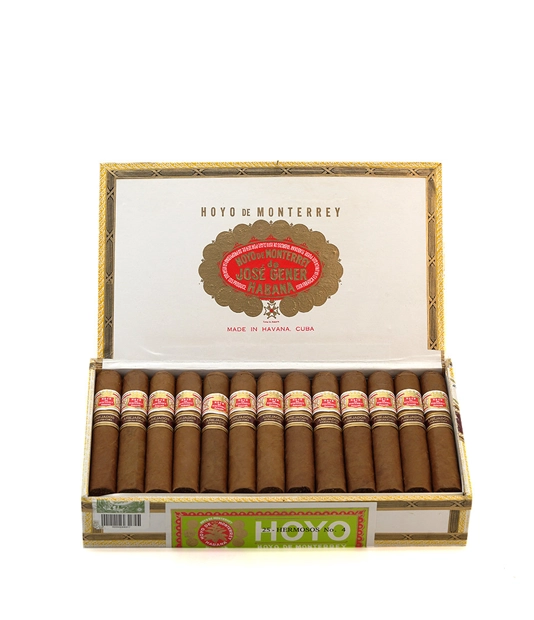 Hoyo De Monterrey Hermosos No.4 Anejados Cigar Box of 25 close-up from AuCigars, premium Cuban cigar