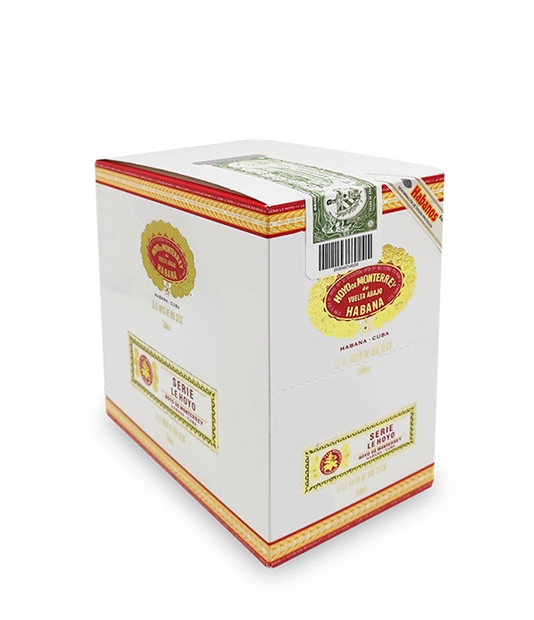 Hoyo De Monterrey Le Hoyo De Rio Seco A/T Cigar Box of 5 X 3 close-up from AuCigars, premium Cuban cigar