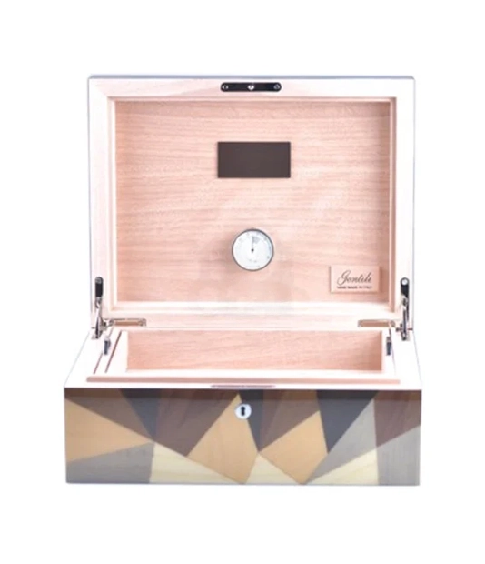 Gentili Triangles Brown Cigar Humidor now available at Au Cigars.