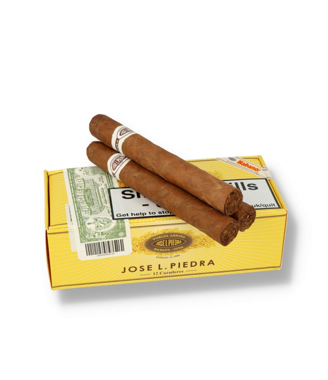 Jose L. Piedra Cazadores  Cigar Box of 12 close-up from AuCigars, premium Cuban cigar