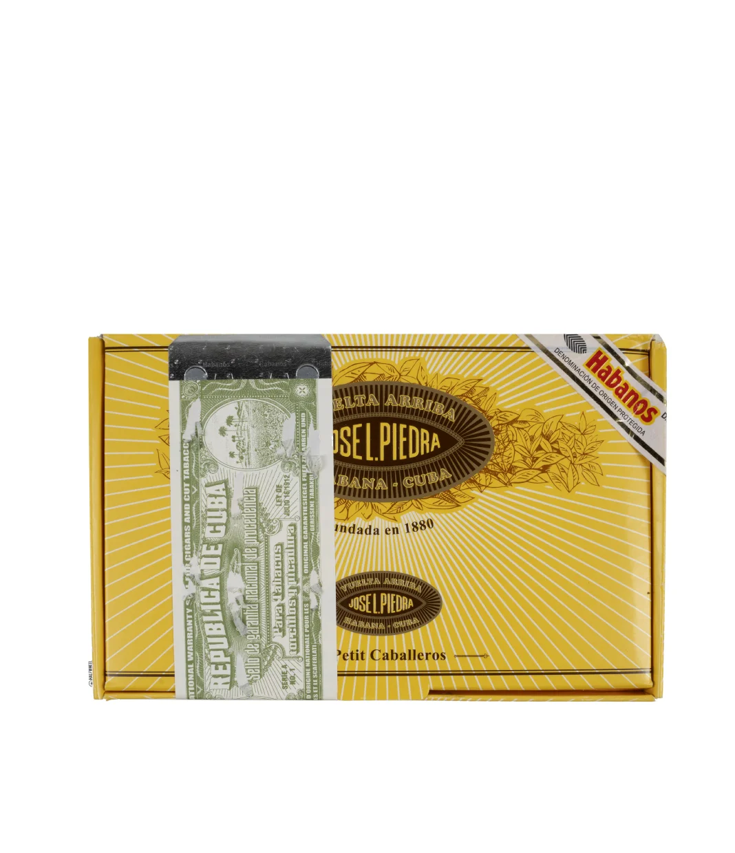 Jose L. Piedra Petit Caballeros Cigar Box of 12 close-up from AuCigars, premium Cuban cigar