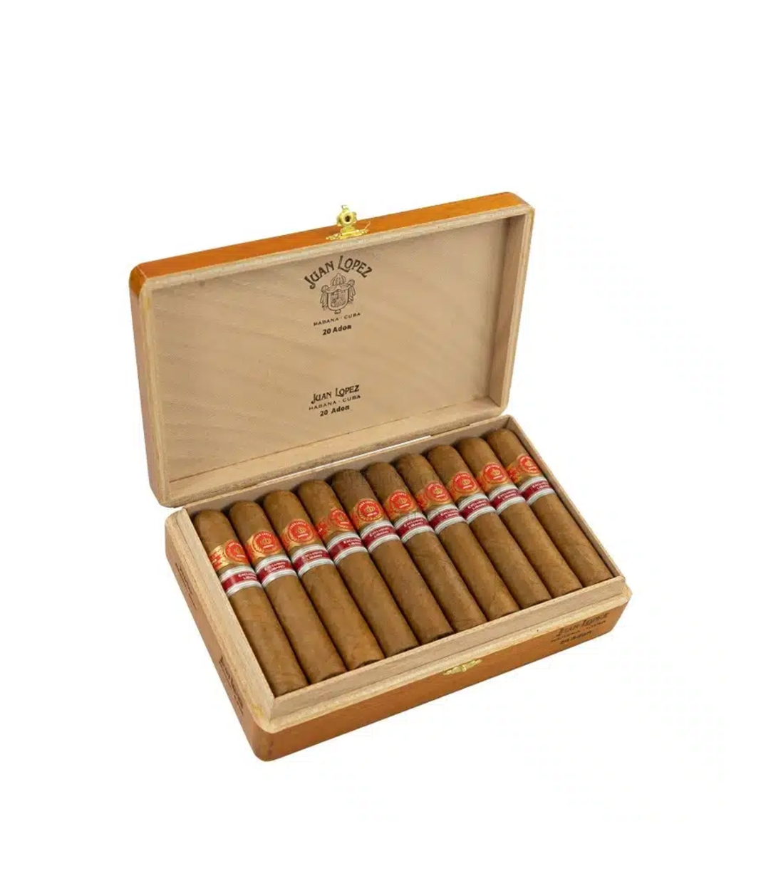 Juan Lopez Adon Cigar Box of 20 close-up from AuCigars, premium Cuban cigar