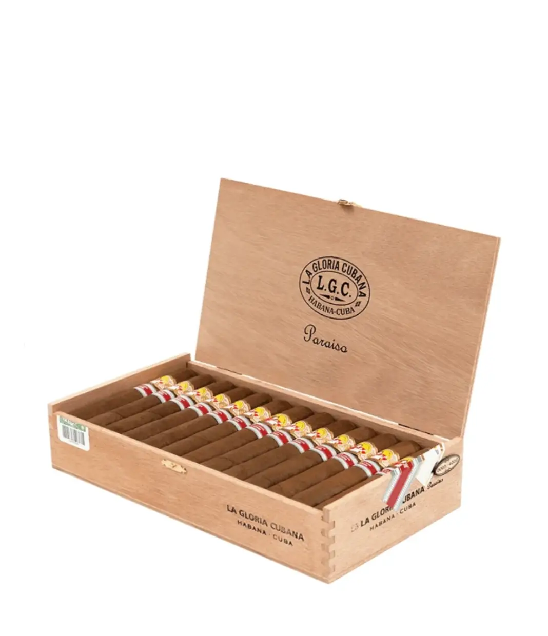 La Gloria Cubana Paraiso 2014 Edicion Regional Caribbean Cigar Box of 25 close-up from AuCigars, premium Cuban cigar