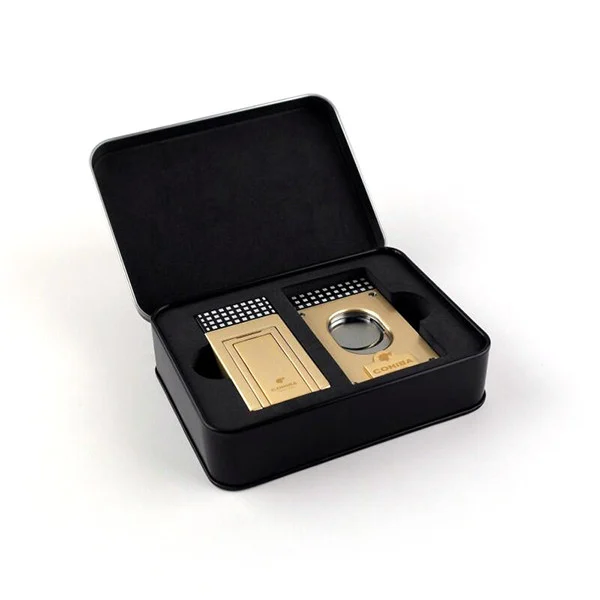 Cohiba Metal Cigar Cutter And Lighter Set now available at Au Cigars.